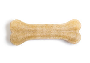 dog chew bones isolated on white background
